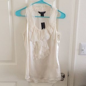 White House Black Market Silk tank top